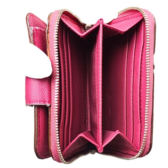 Coach khaki/pink saddle wallet - Picture 11 of 16